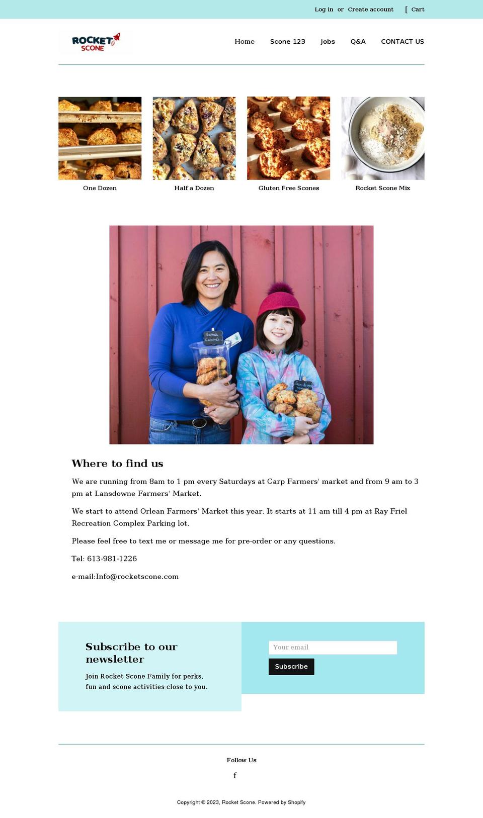 rocketscone.com — Shopify storefront screenshot