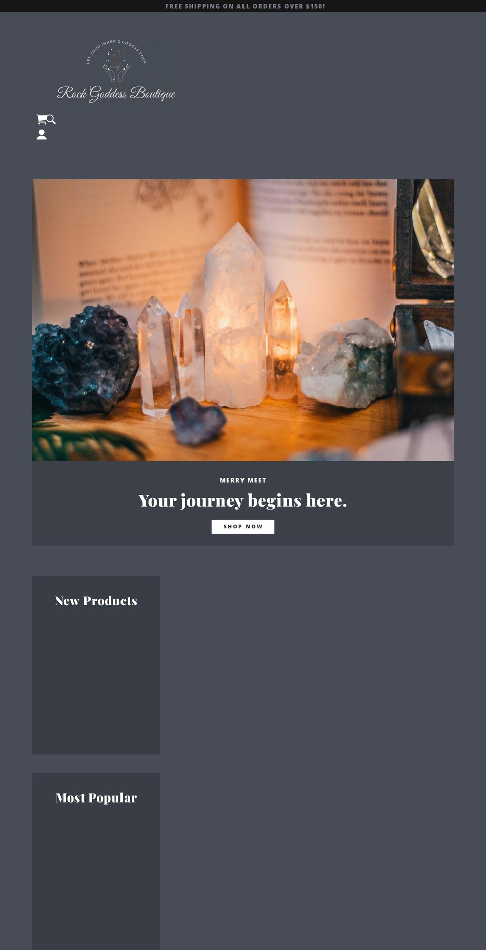 rockgoddessboutique.com — Shopify storefront screenshot