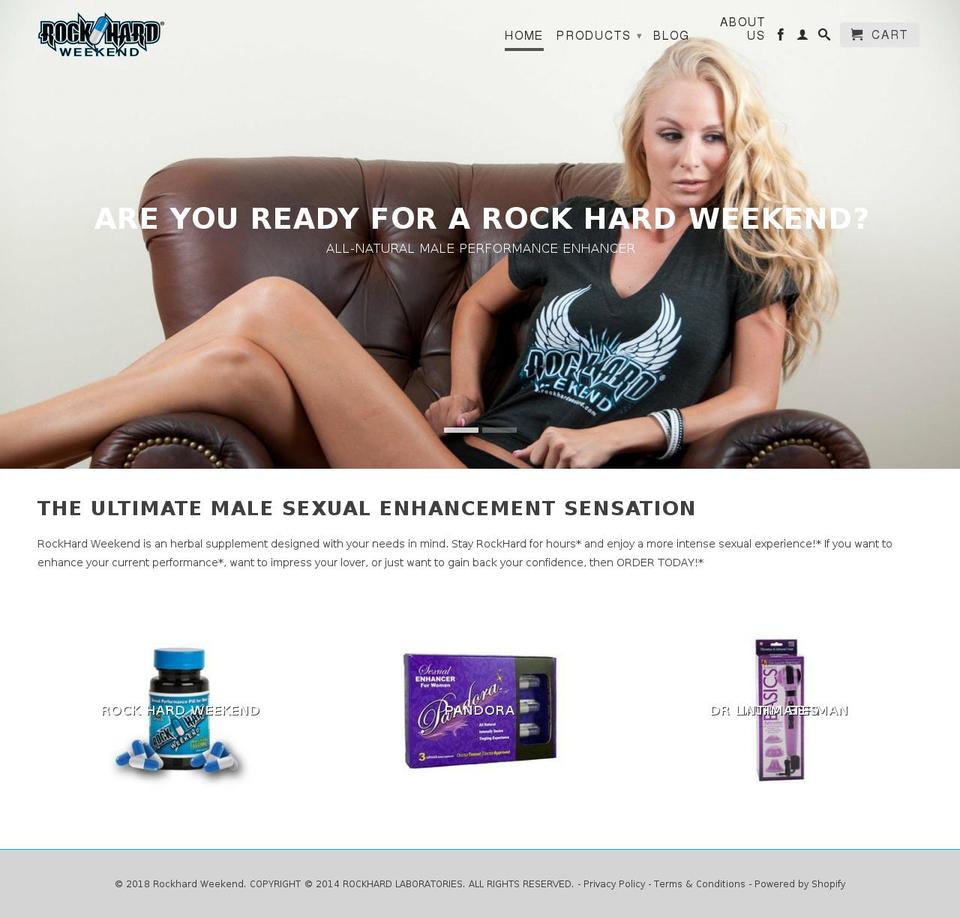 rockhardweekend.ca shopify website screenshot