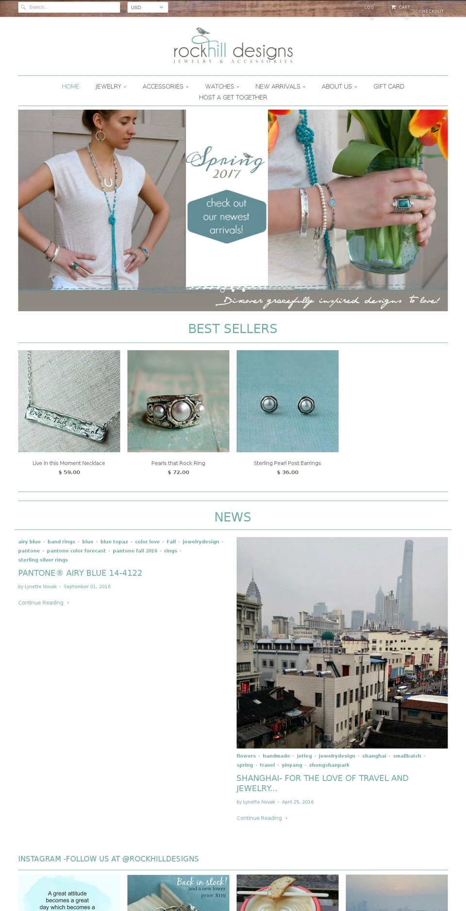rockhill-designs.com shopify website screenshot