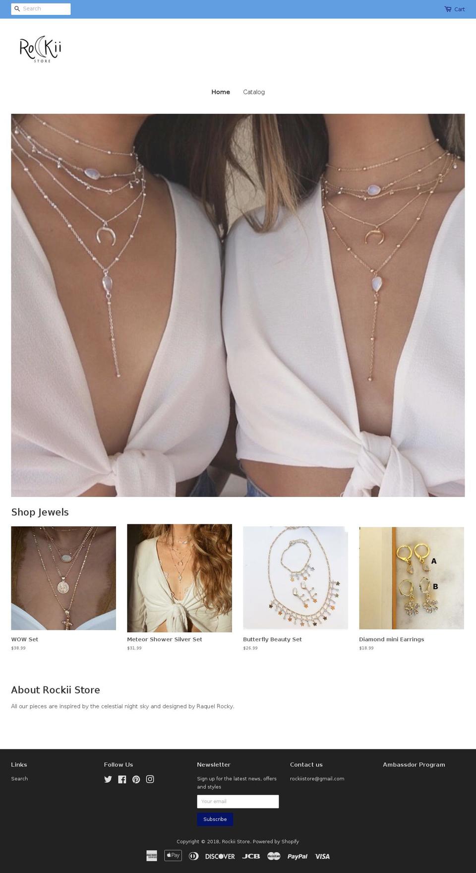 rockiistore.com shopify website screenshot