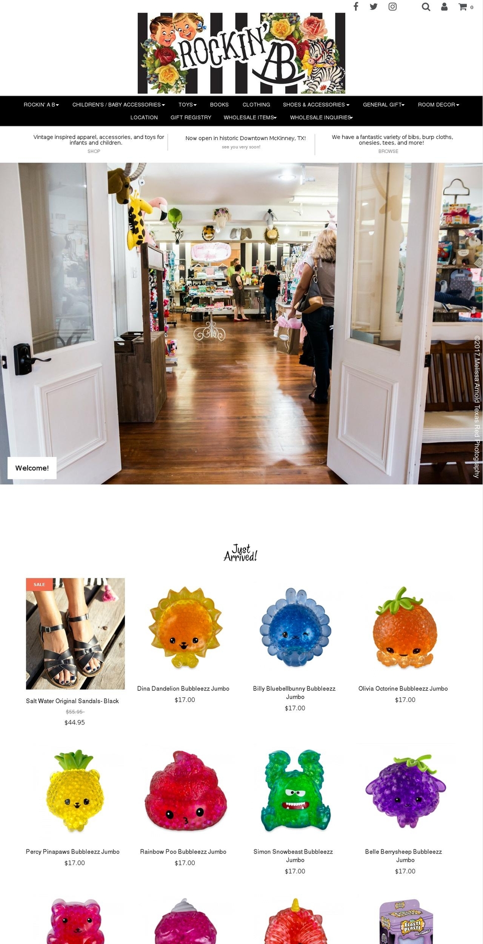 rockinab.com — Shopify storefront screenshot