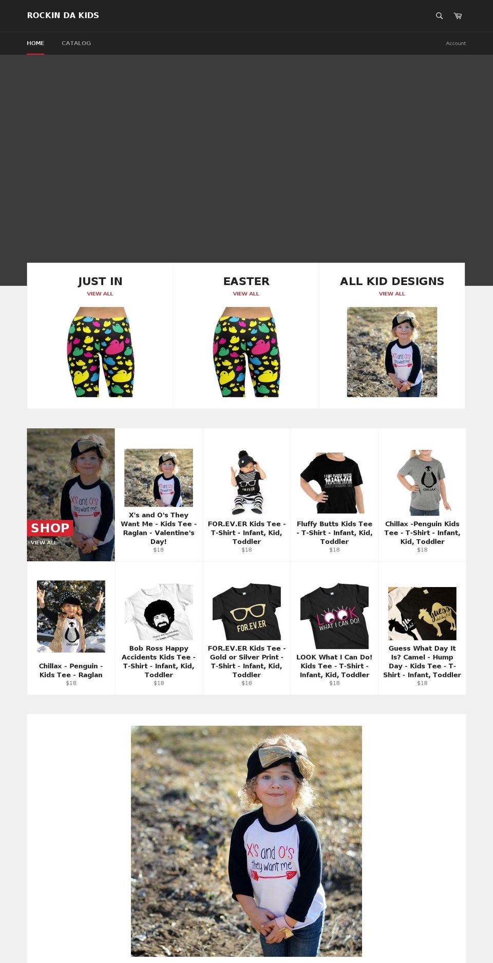 rockindakids.com shopify website screenshot