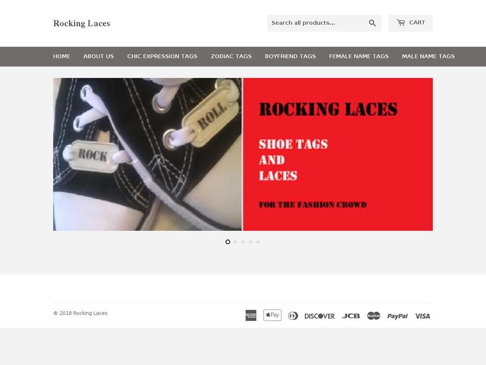 rockinglaces.com — Shopify storefront screenshot