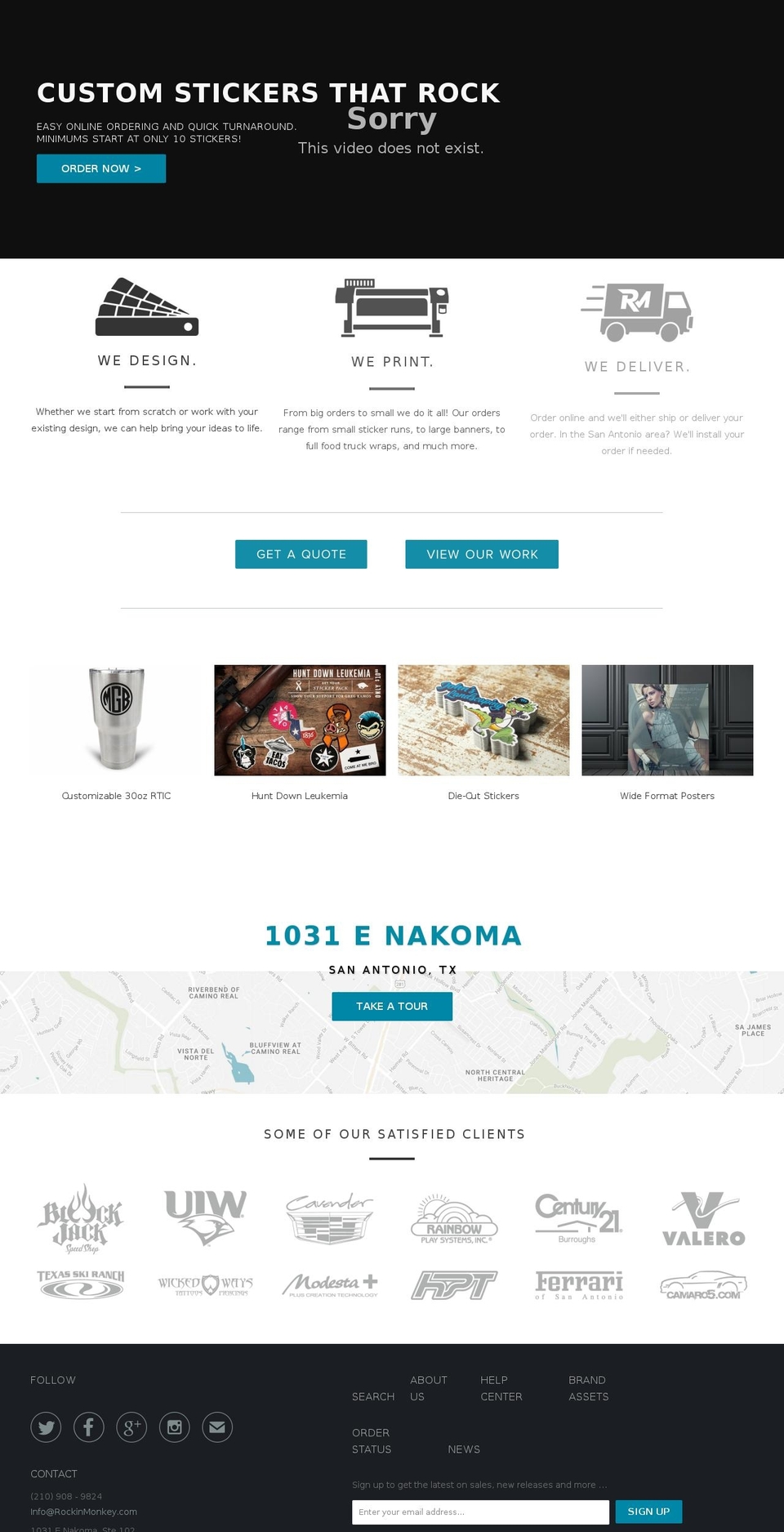 rockinmonkey.com shopify website screenshot