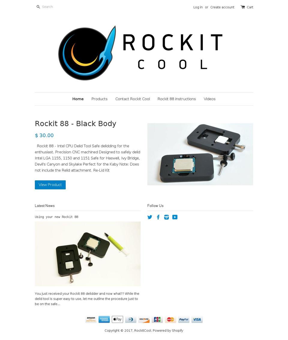 rockitcool.myshopify.com shopify website screenshot