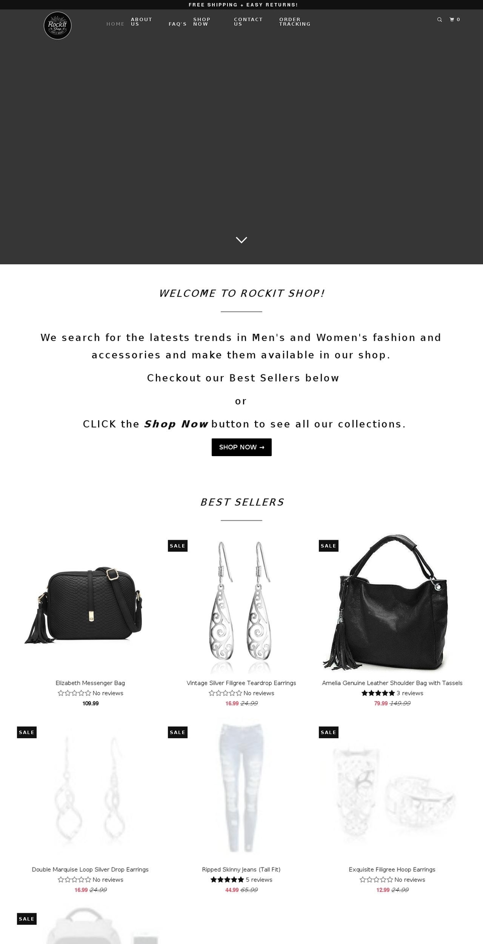 rockitshop.org shopify website screenshot