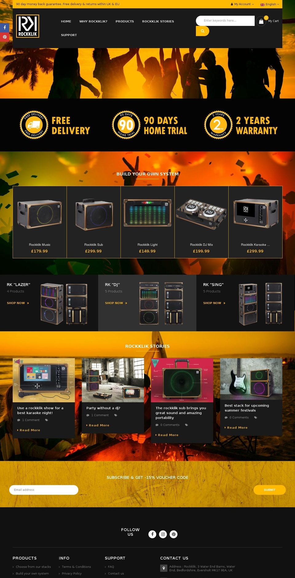 rockklik.com — Shopify storefront screenshot