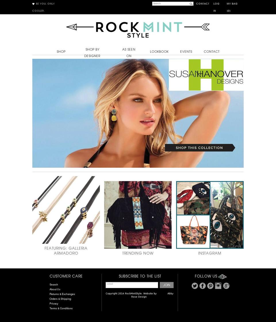 fashion-responsive Shopify theme site example rockmintstyle.com