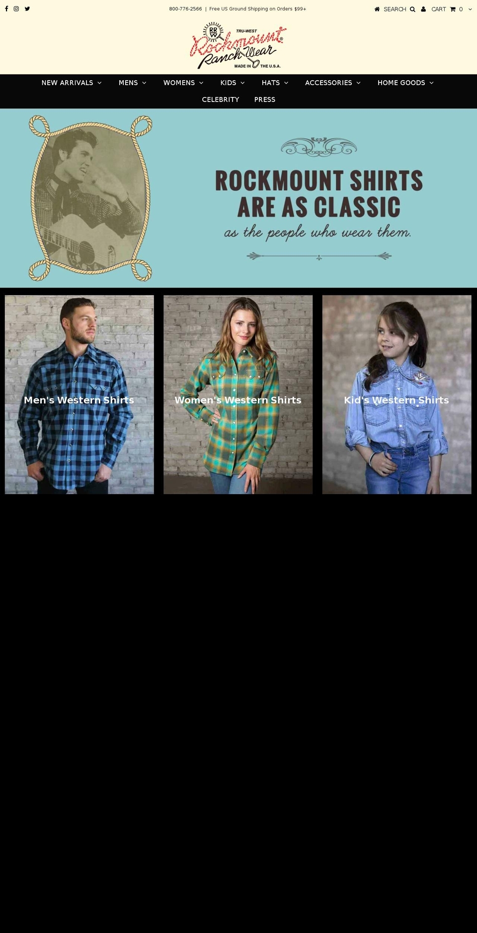 rockmount.com — Shopify storefront screenshot