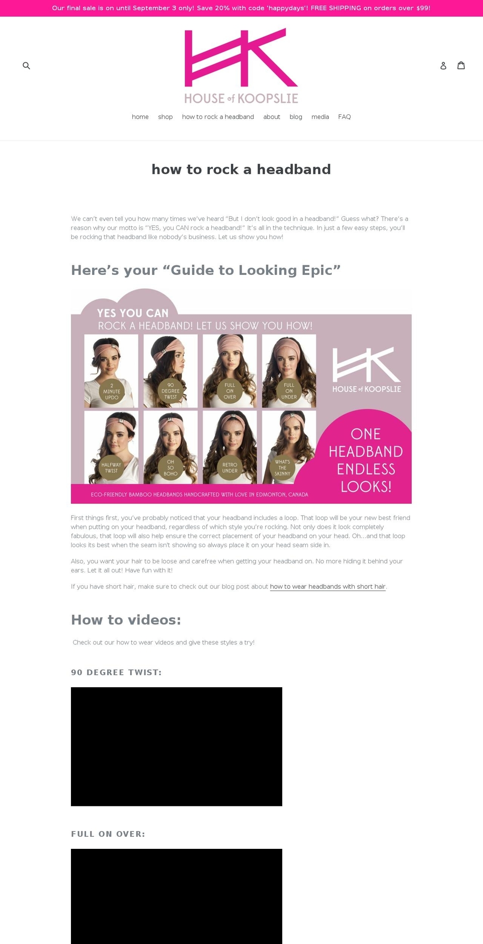 rockmyheadband.com — Shopify storefront screenshot