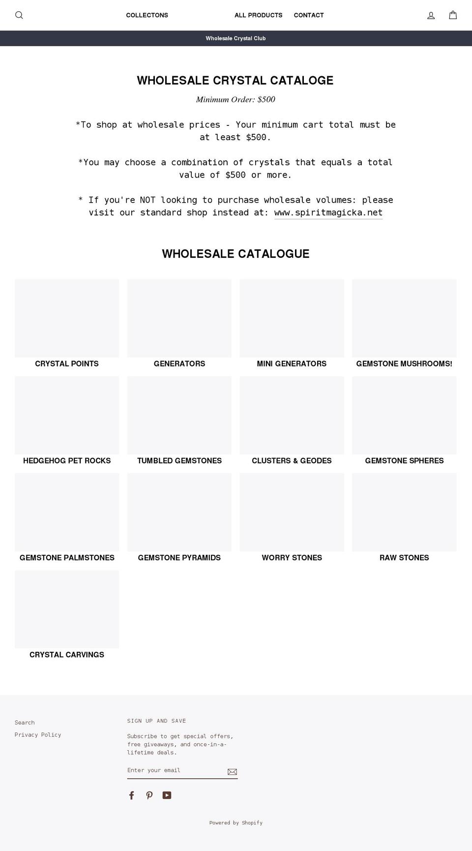 rockn-crystals.myshopify.com shopify website screenshot