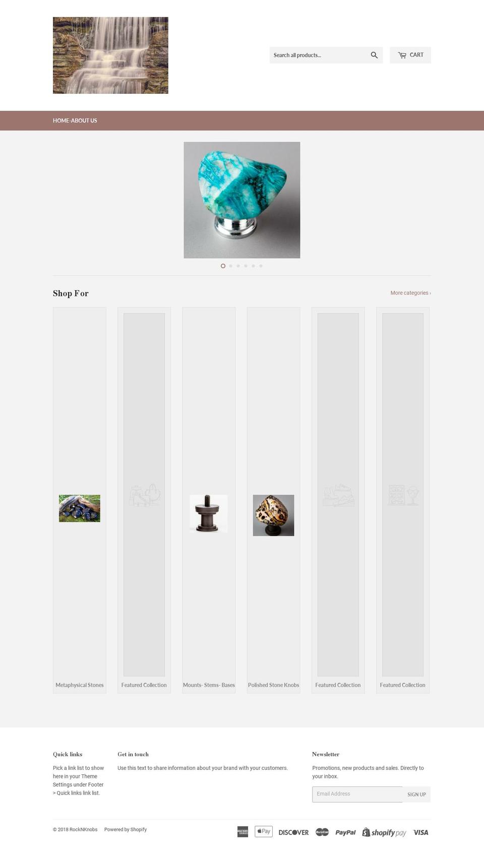 rocknknobs.com — Shopify storefront screenshot