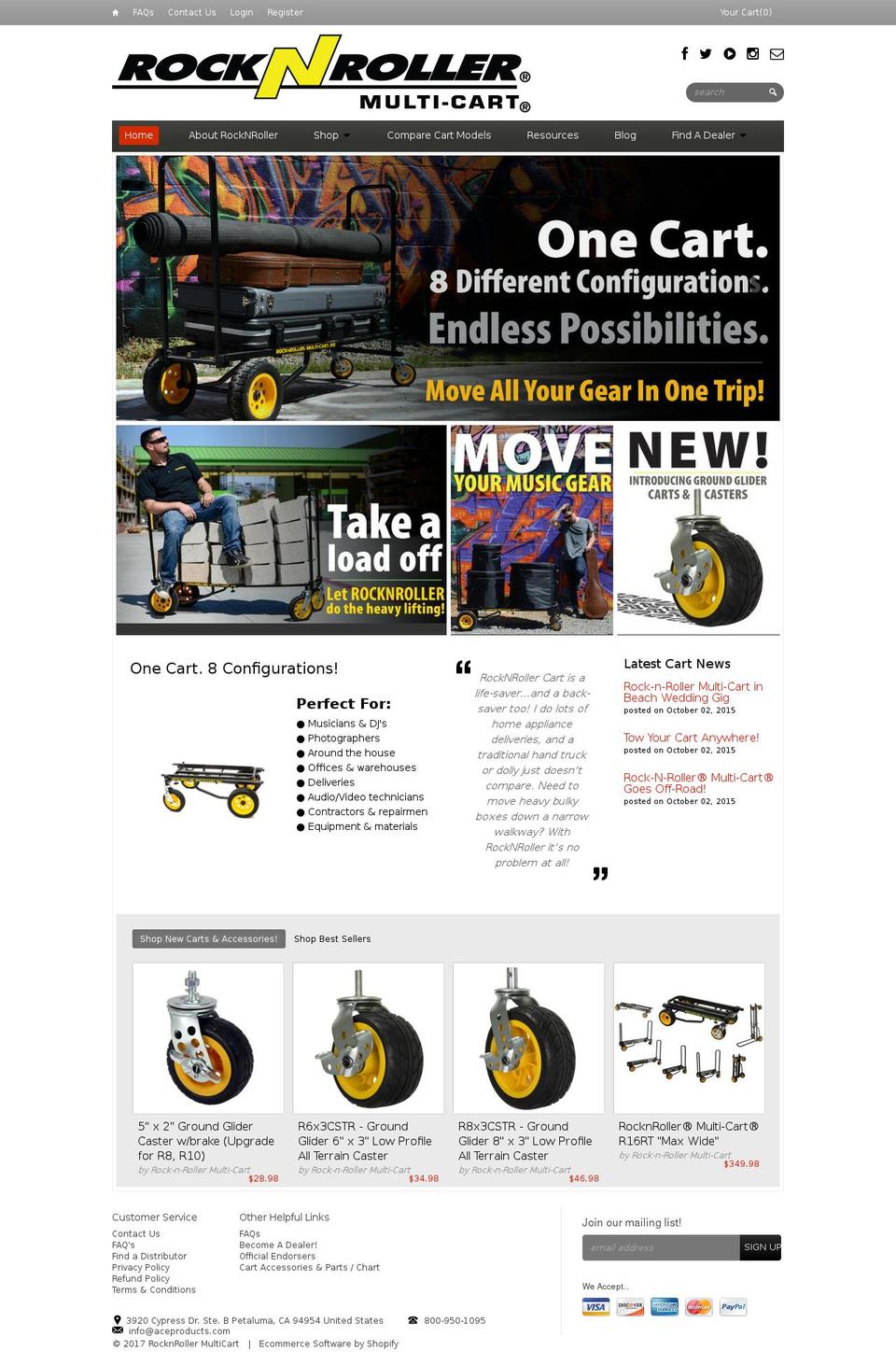 ShowTime Shopify theme site example rocknroller-multicart.myshopify.com