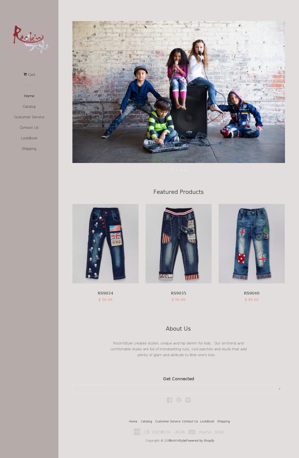 rocknstyledenim.com shopify website screenshot