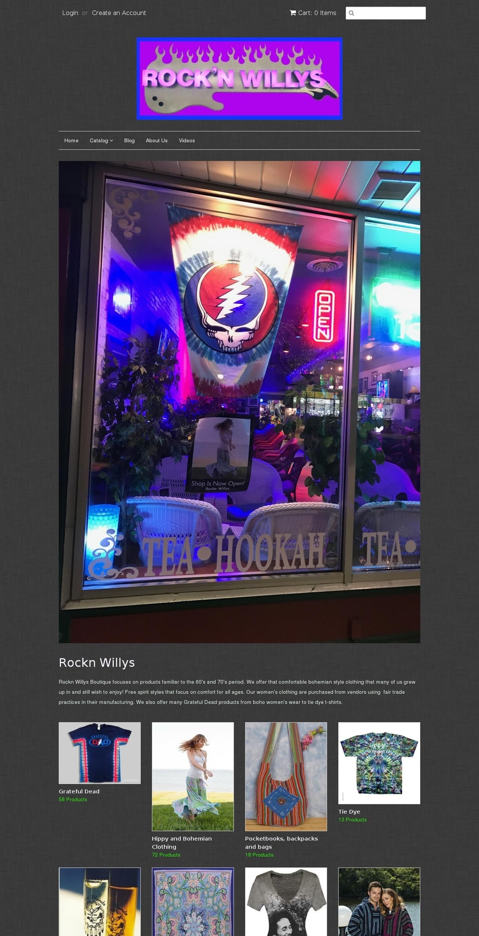 rocknwillys.com shopify website screenshot