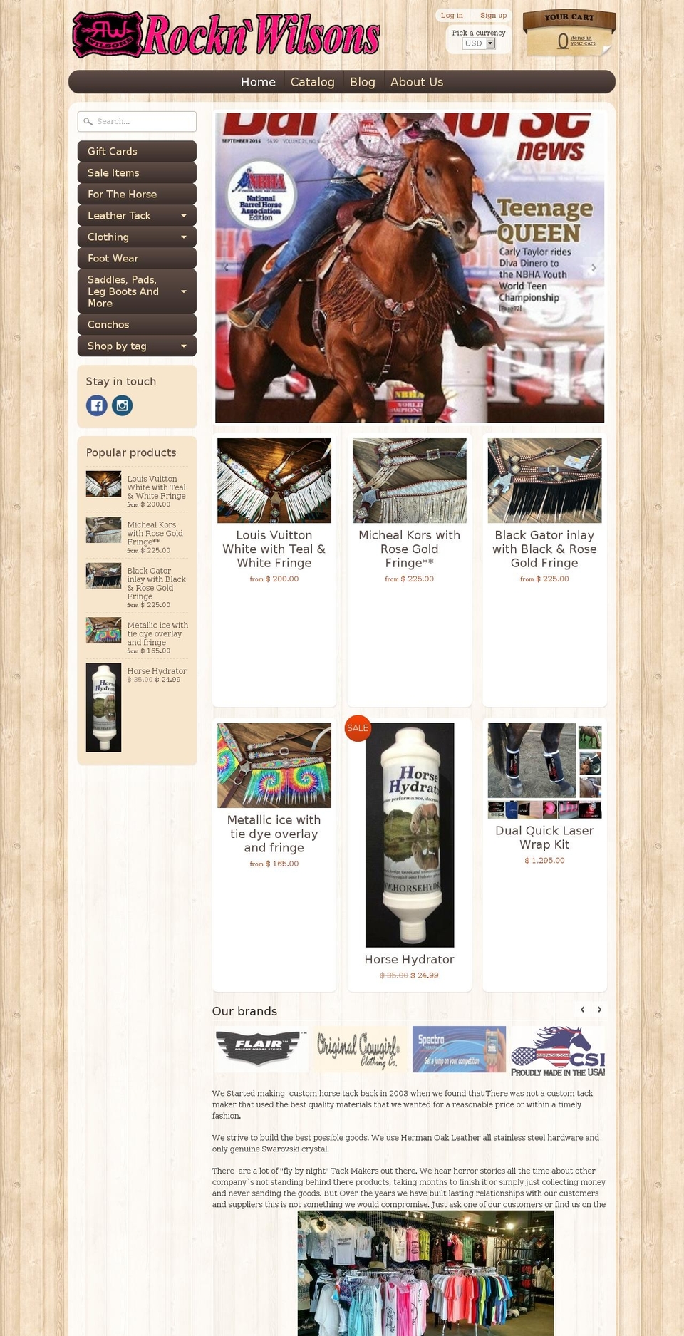 rocknwilsons.com shopify website screenshot