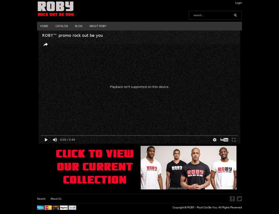 rockoutbeyou.com shopify website screenshot