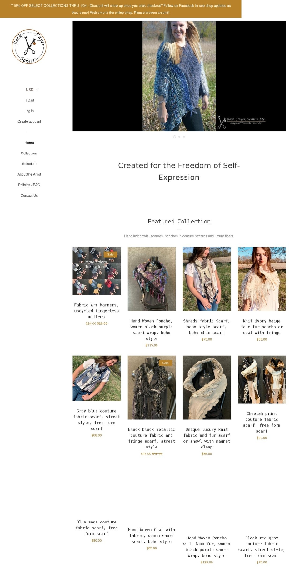 rockpaperscissorsetc.com shopify website screenshot