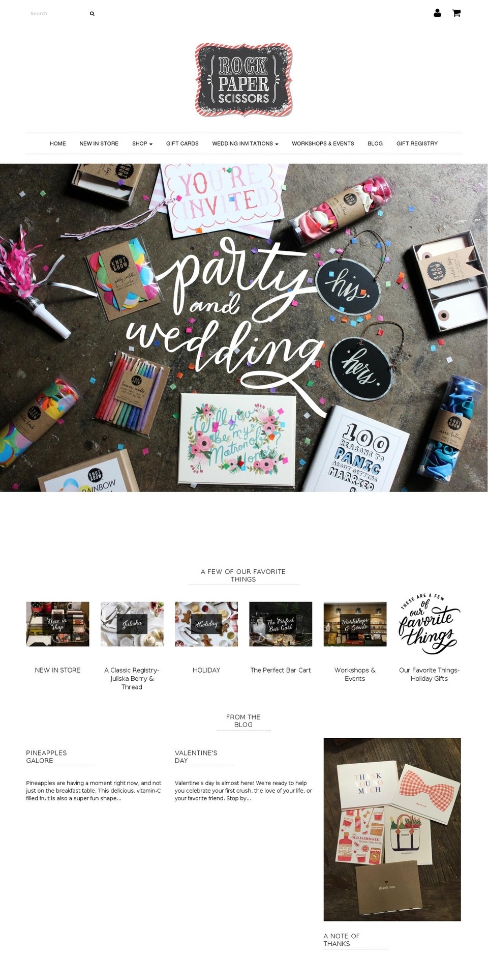 rockpaperscissorsshop.com shopify website screenshot