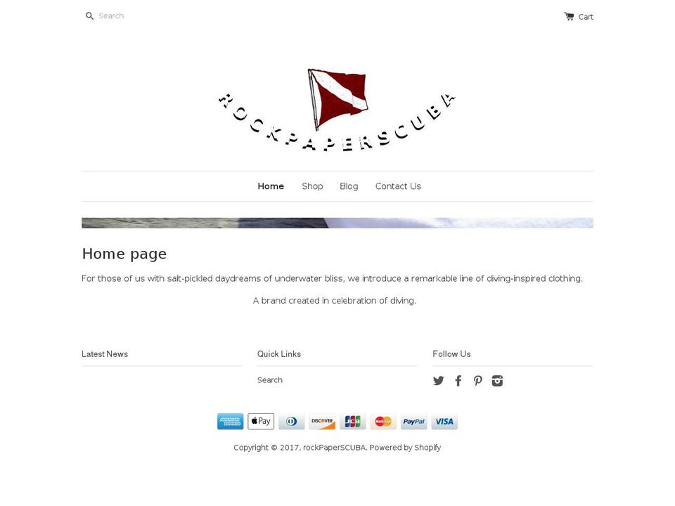 rockpaperscuba.com shopify website screenshot