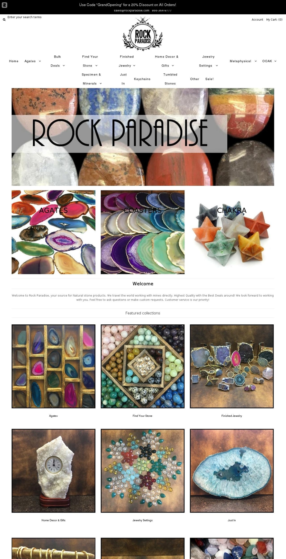 rockparadise.com shopify website screenshot