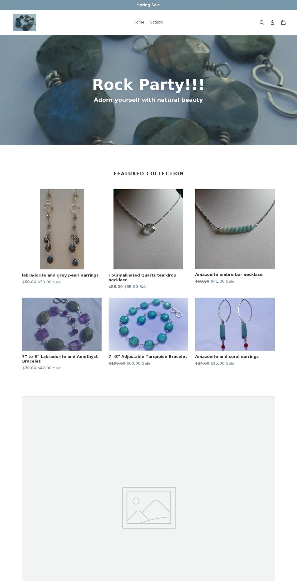 rockpartystudio.com — Shopify storefront screenshot