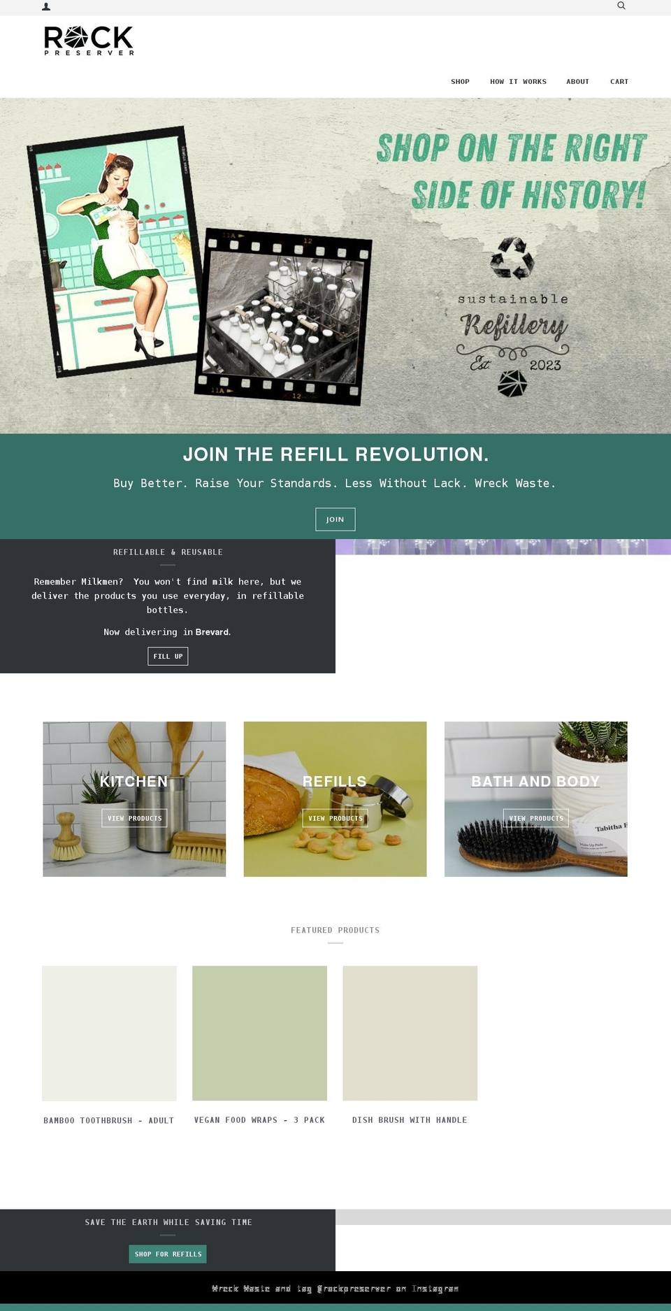 rockpreserver.com shopify website screenshot