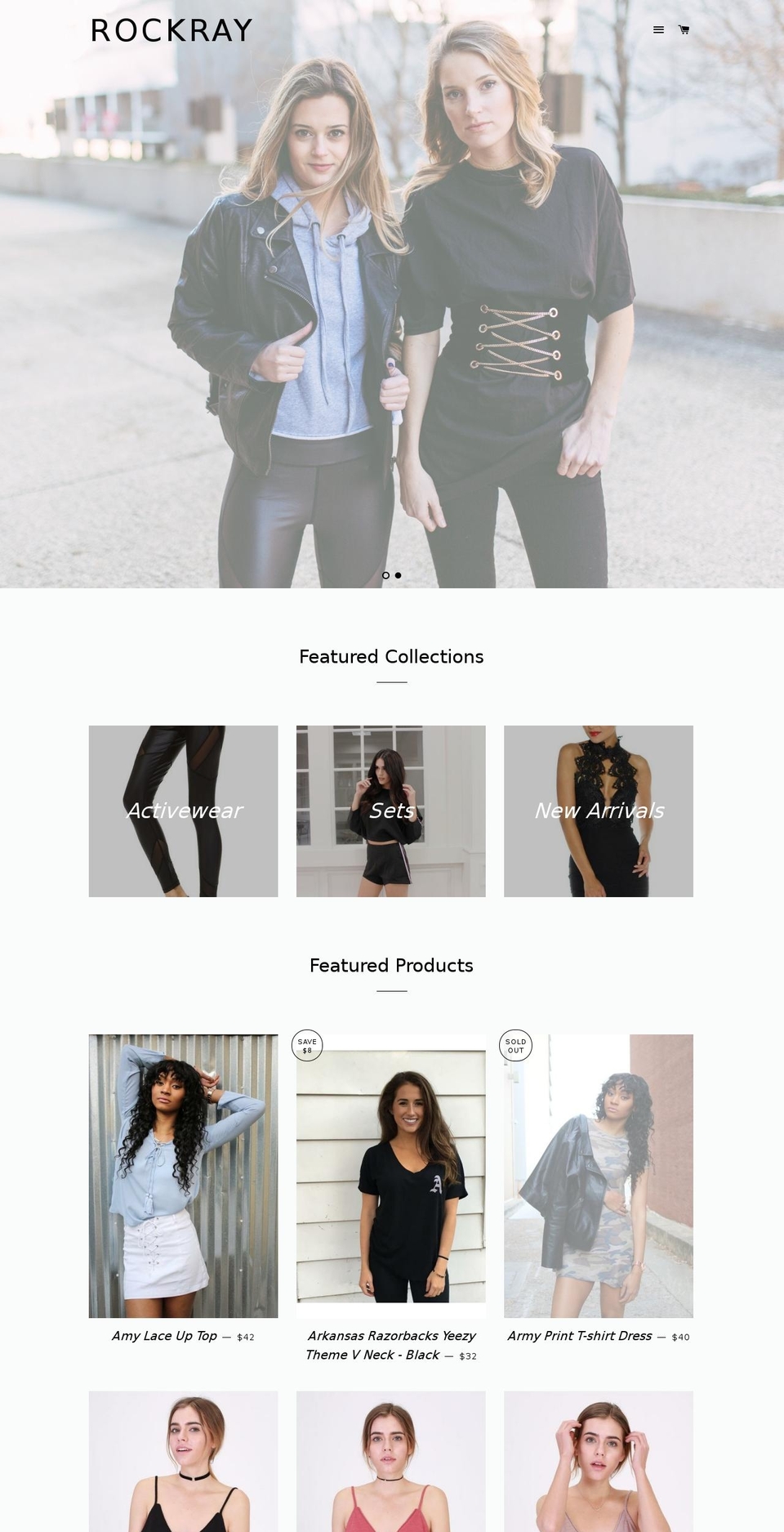 rockray.com shopify website screenshot