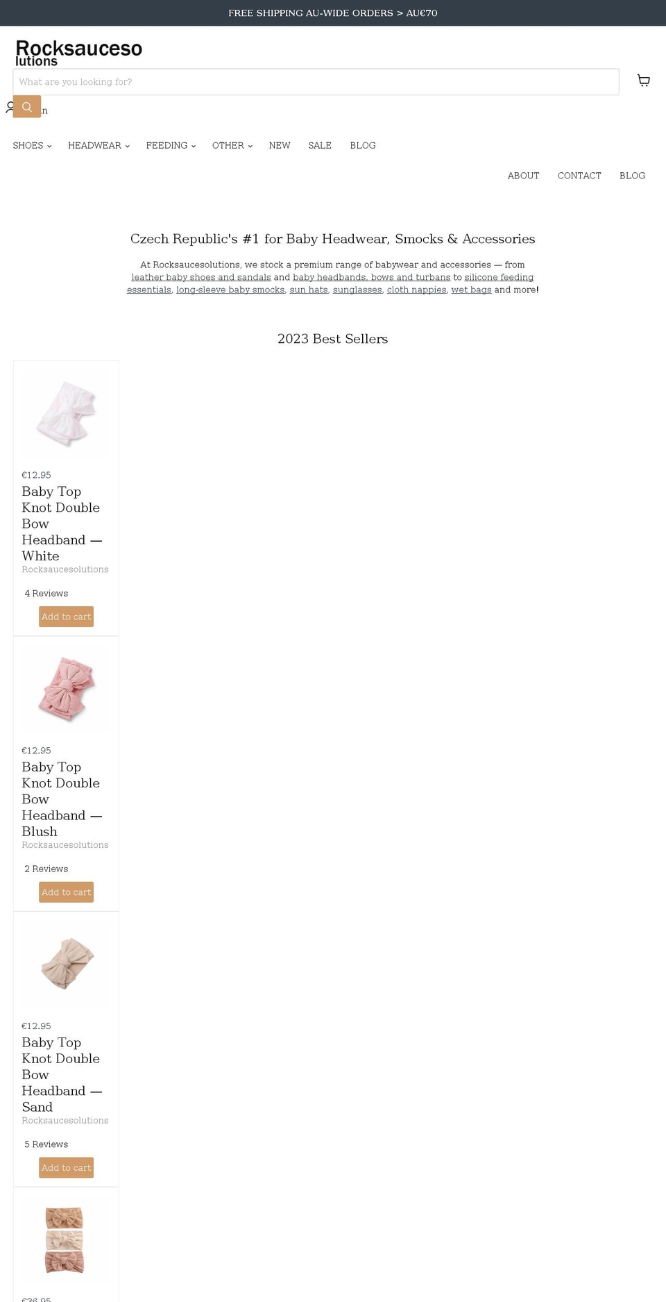 rocksaucesolutions.com shopify website screenshot