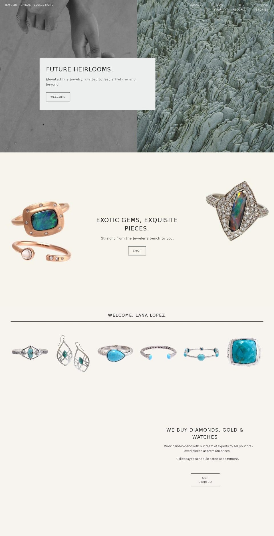 rockshopjewelry.com shopify website screenshot