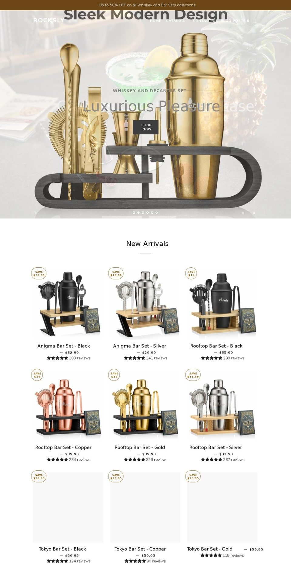 rockslybrand.com shopify website screenshot