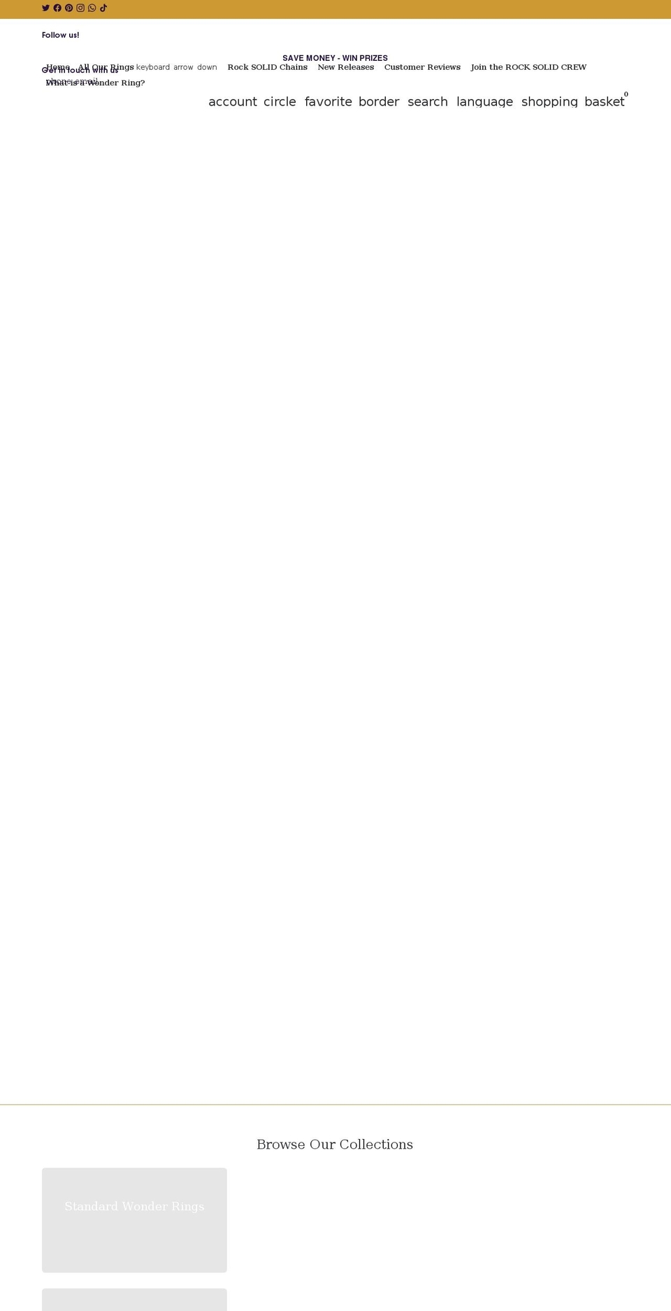 rocksolidrings.com shopify website screenshot