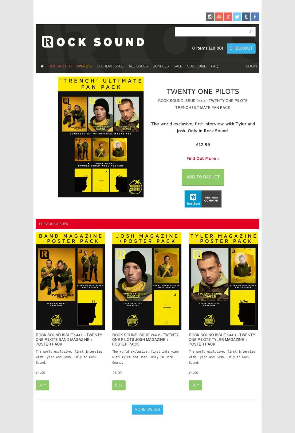 rocksound.store shopify website screenshot