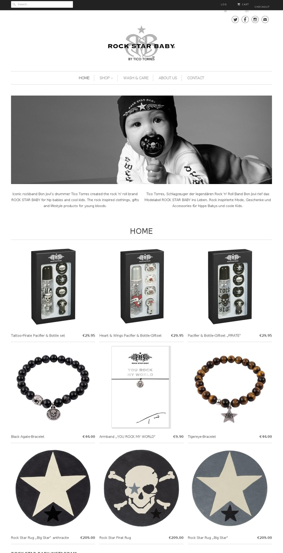 rockstarbaby-onlineshop.com — Shopify storefront screenshot