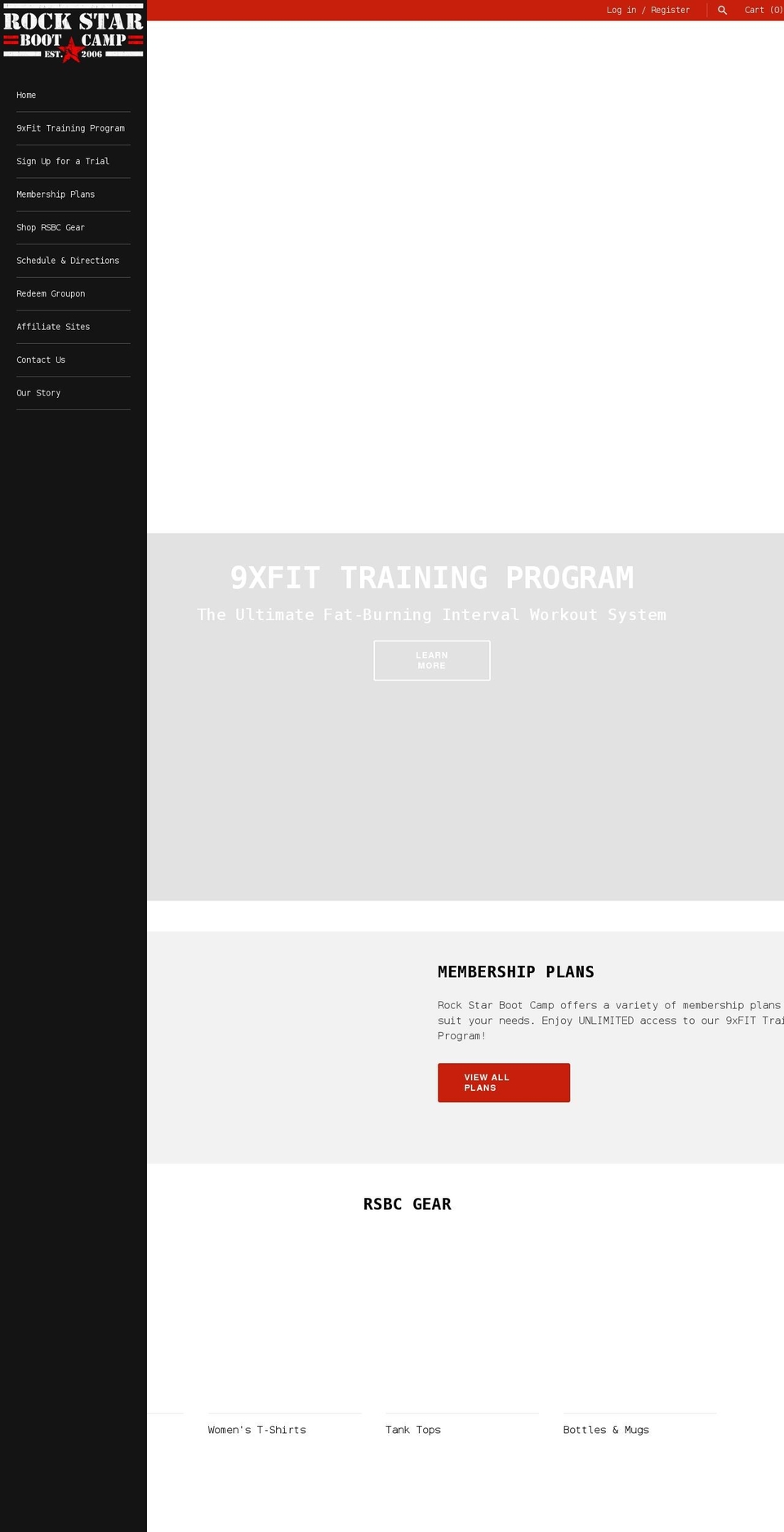 rockstarbootcamp.net shopify website screenshot