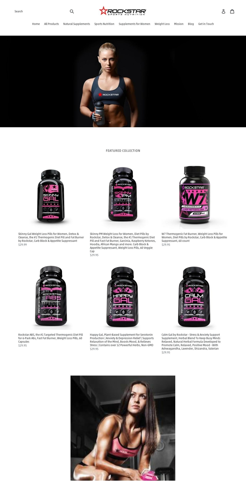 rockstarpills.com shopify website screenshot