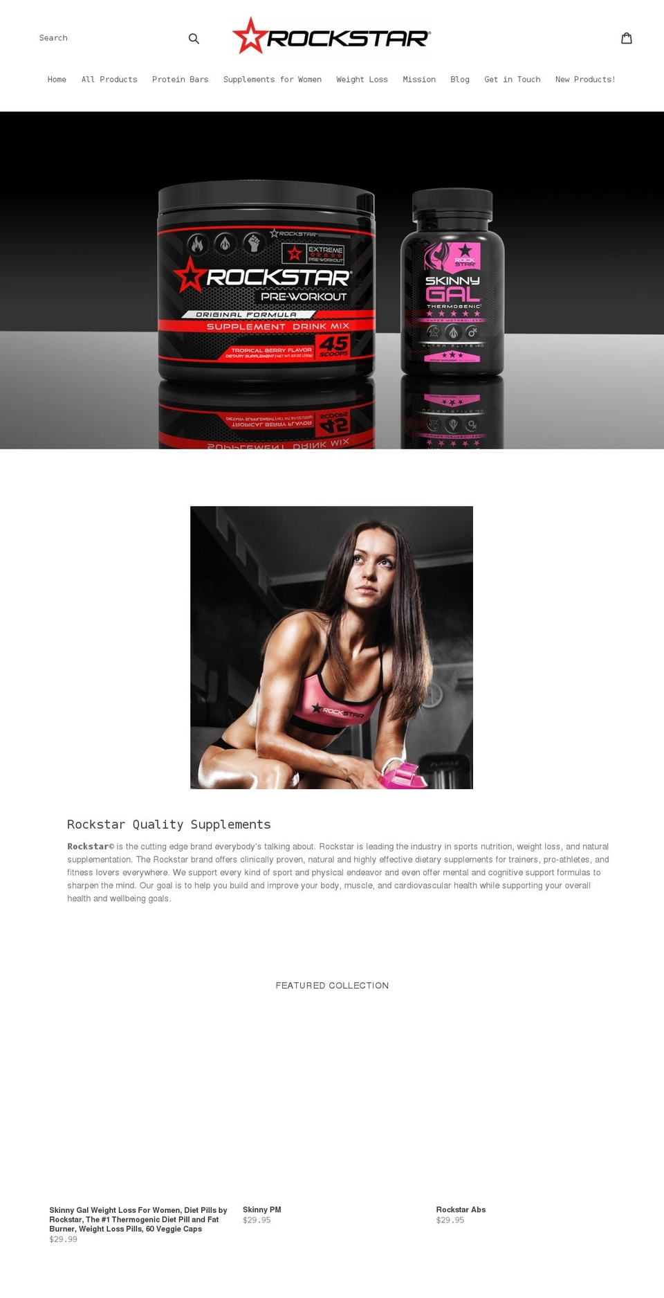 rockstarvitamin.com shopify website screenshot