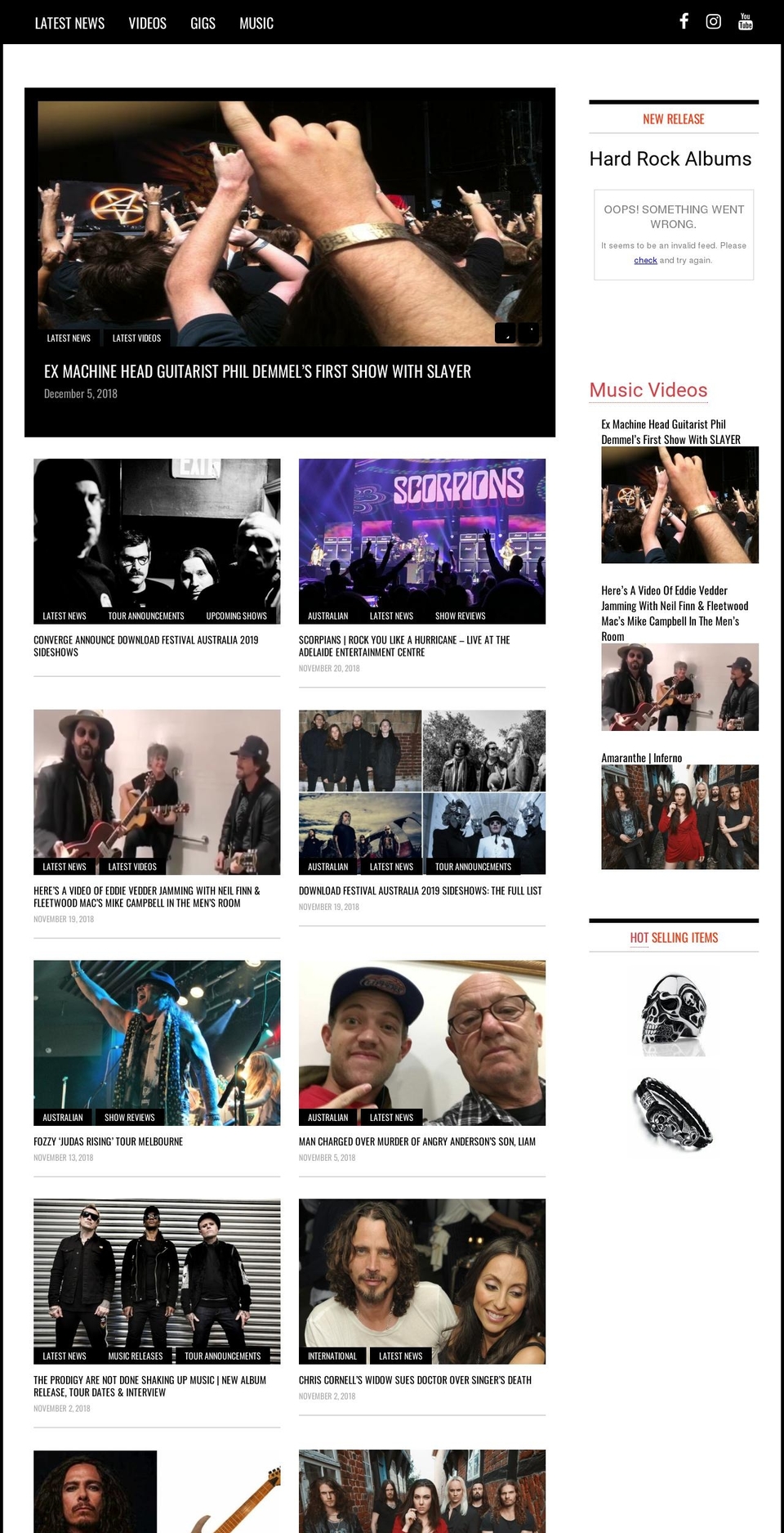 rockstuff.com.au shopify website screenshot