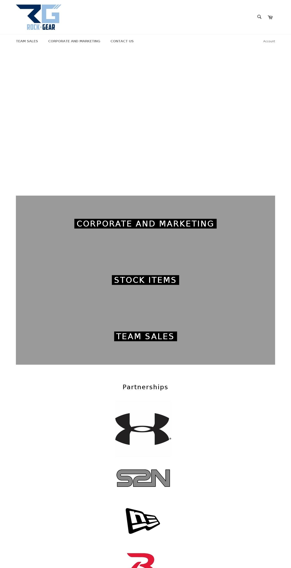 rockteamgear.com shopify website screenshot