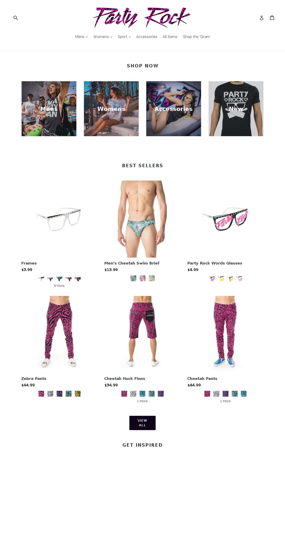 rockthatparty.com — Shopify storefront screenshot