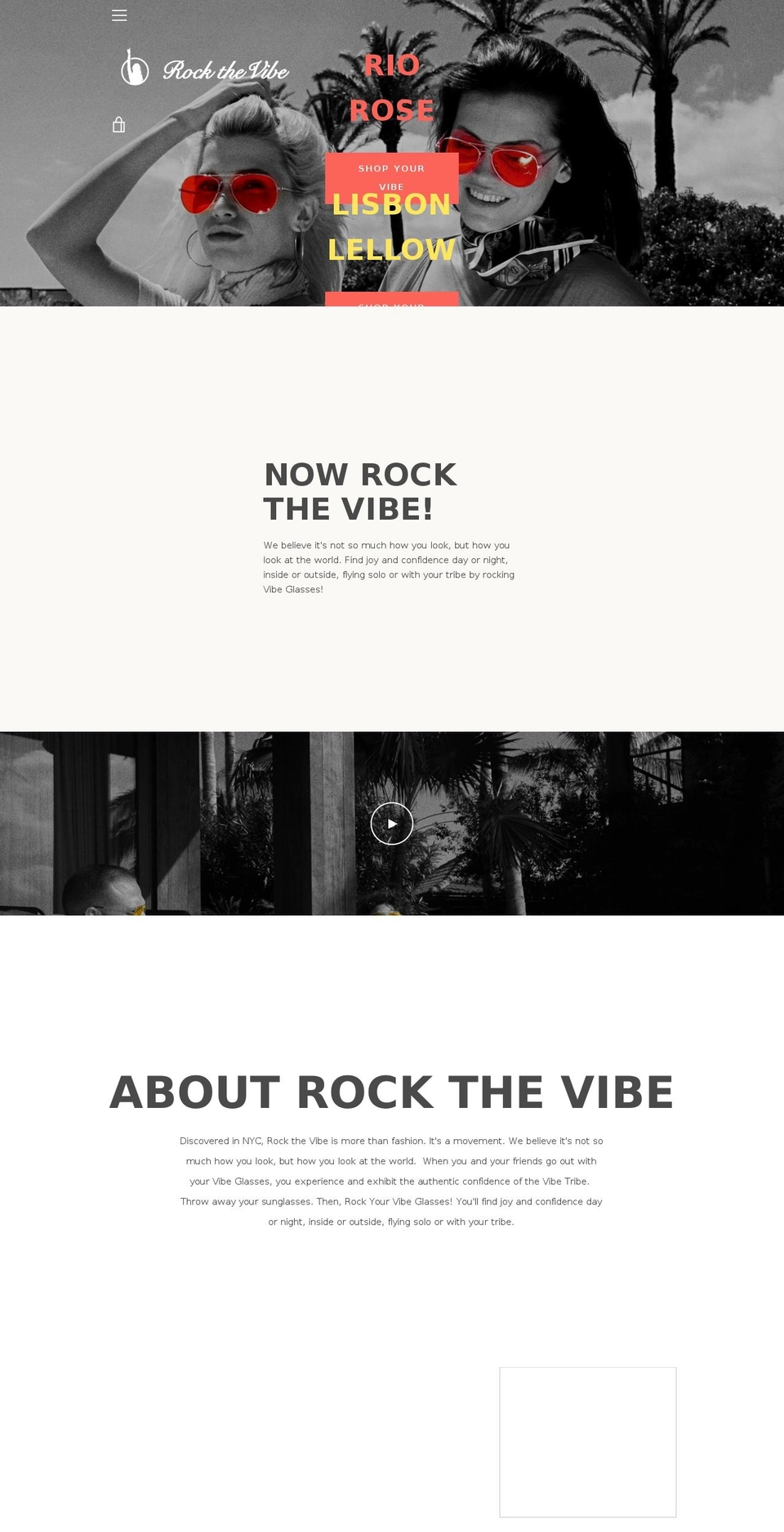 rockthevibe.com — Shopify storefront screenshot