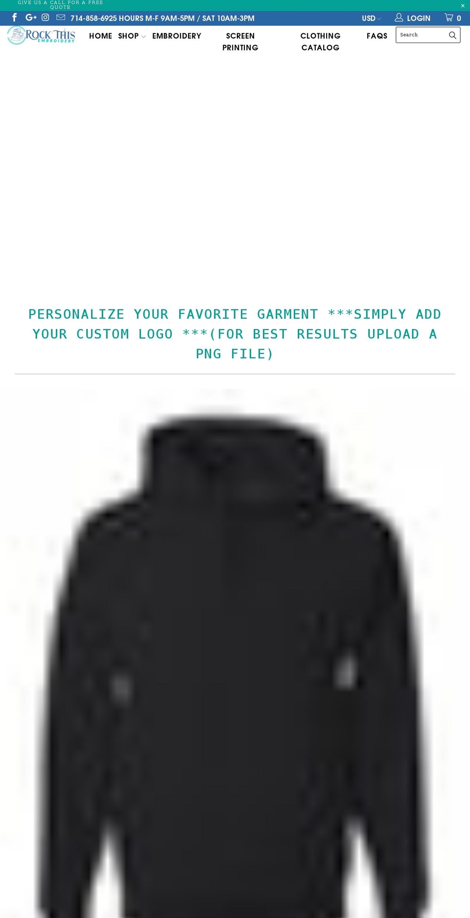 rockthisembroidery.com shopify website screenshot