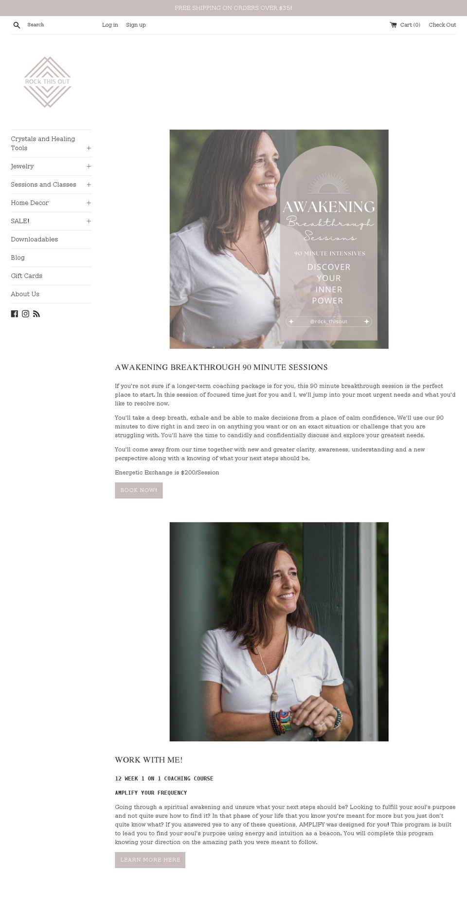 rockthisout.com shopify website screenshot