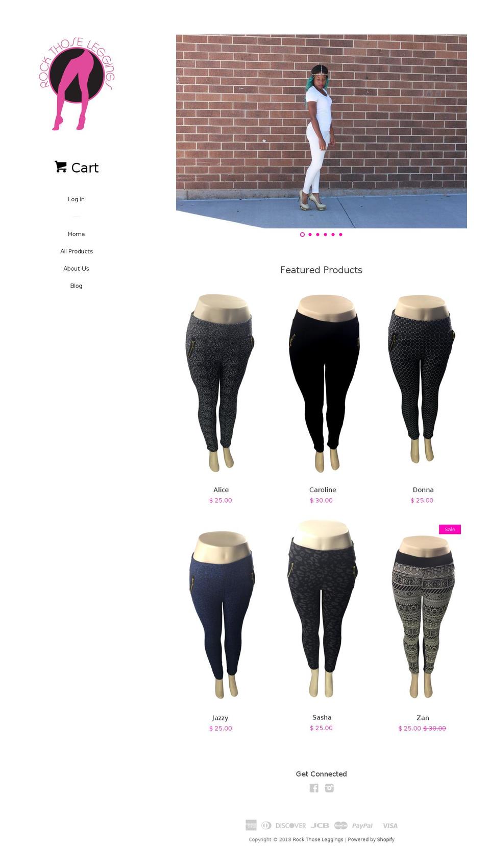 rockthoseleggings.com shopify website screenshot