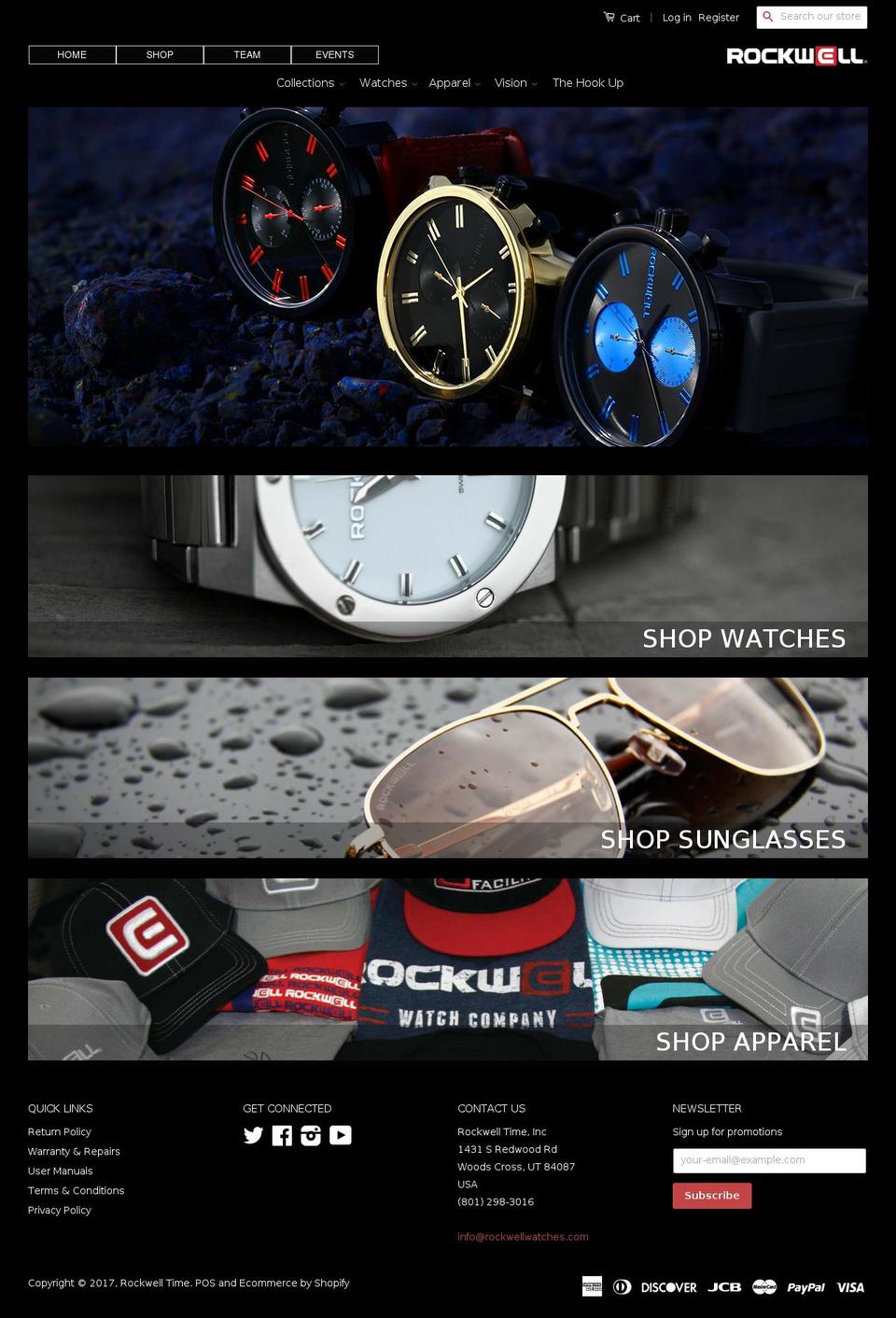 rockwellstore.com shopify website screenshot