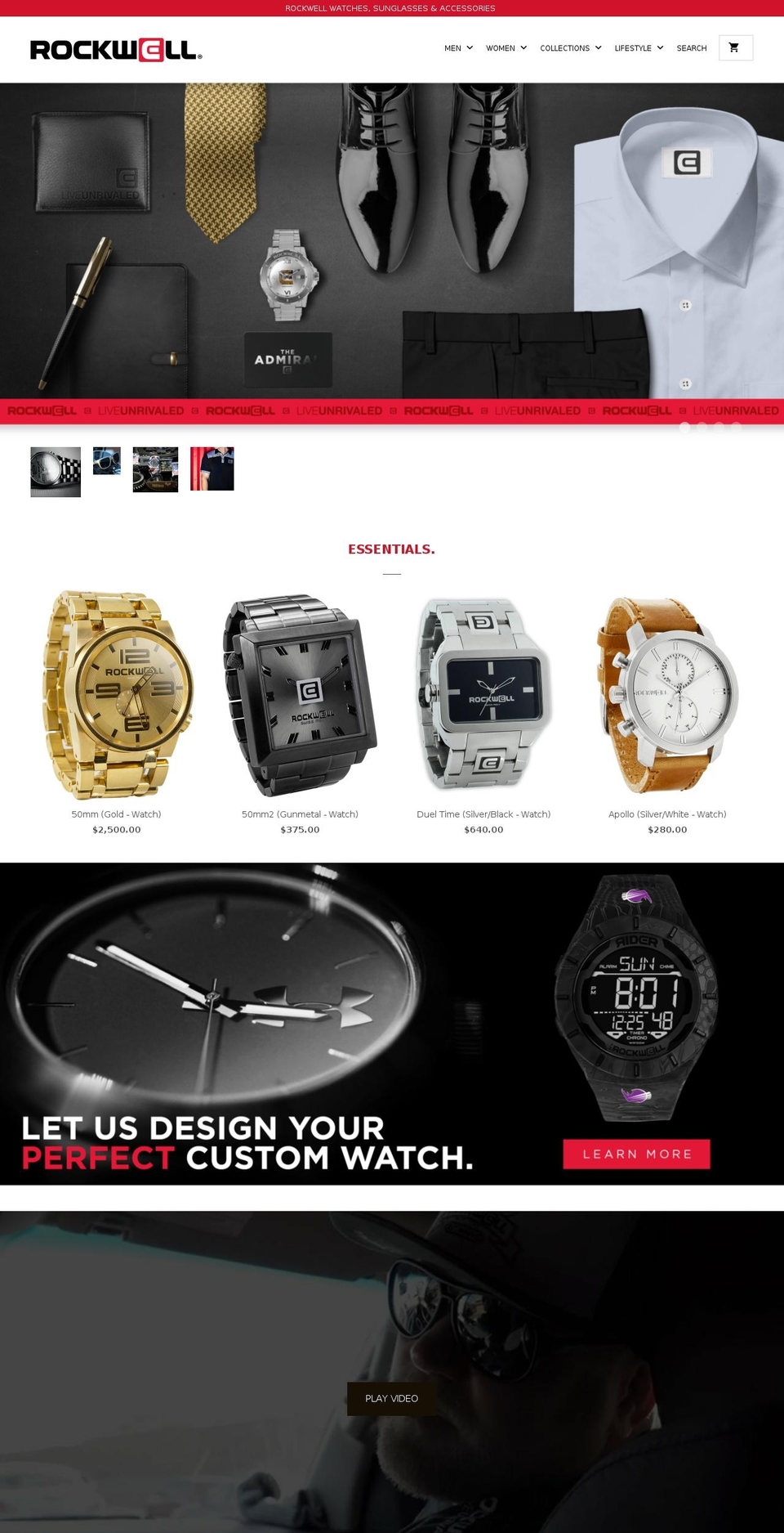 rockwelltime.com — Shopify storefront screenshot
