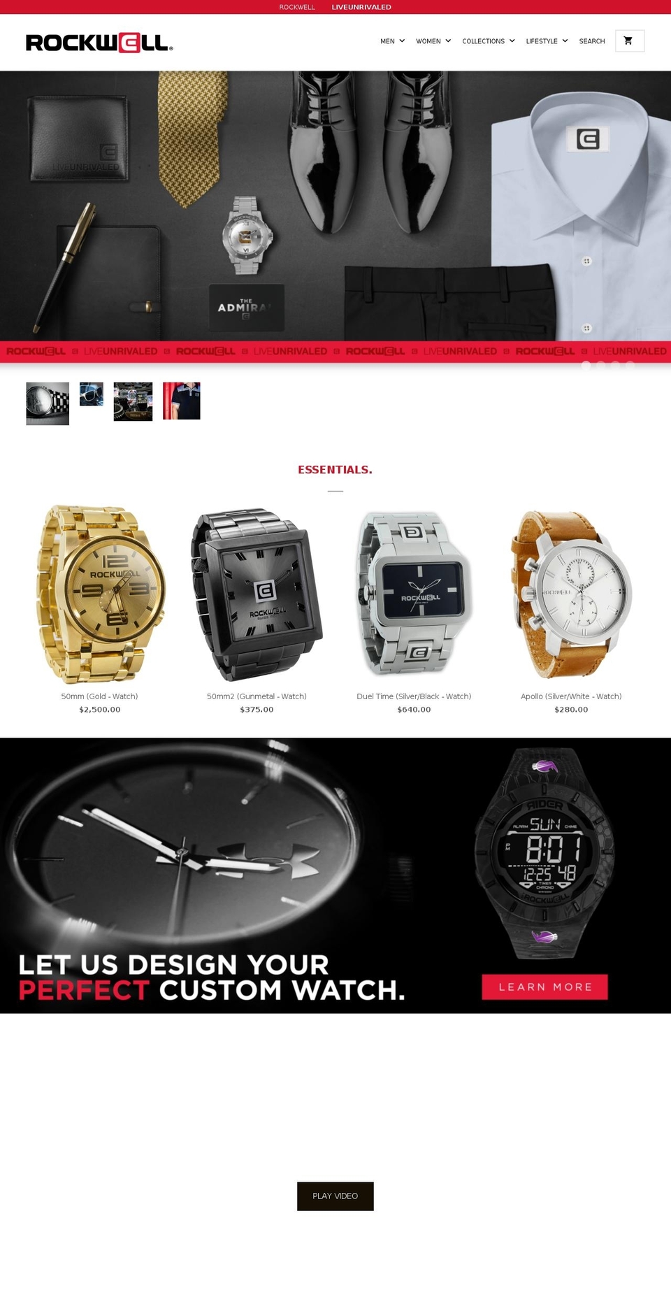 rockwelltimepieces.com — Shopify storefront screenshot