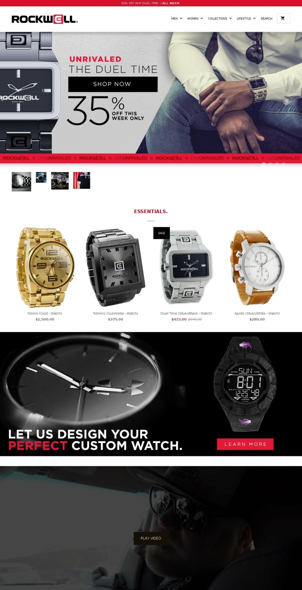 rockwelltimeusa.com — Shopify storefront screenshot