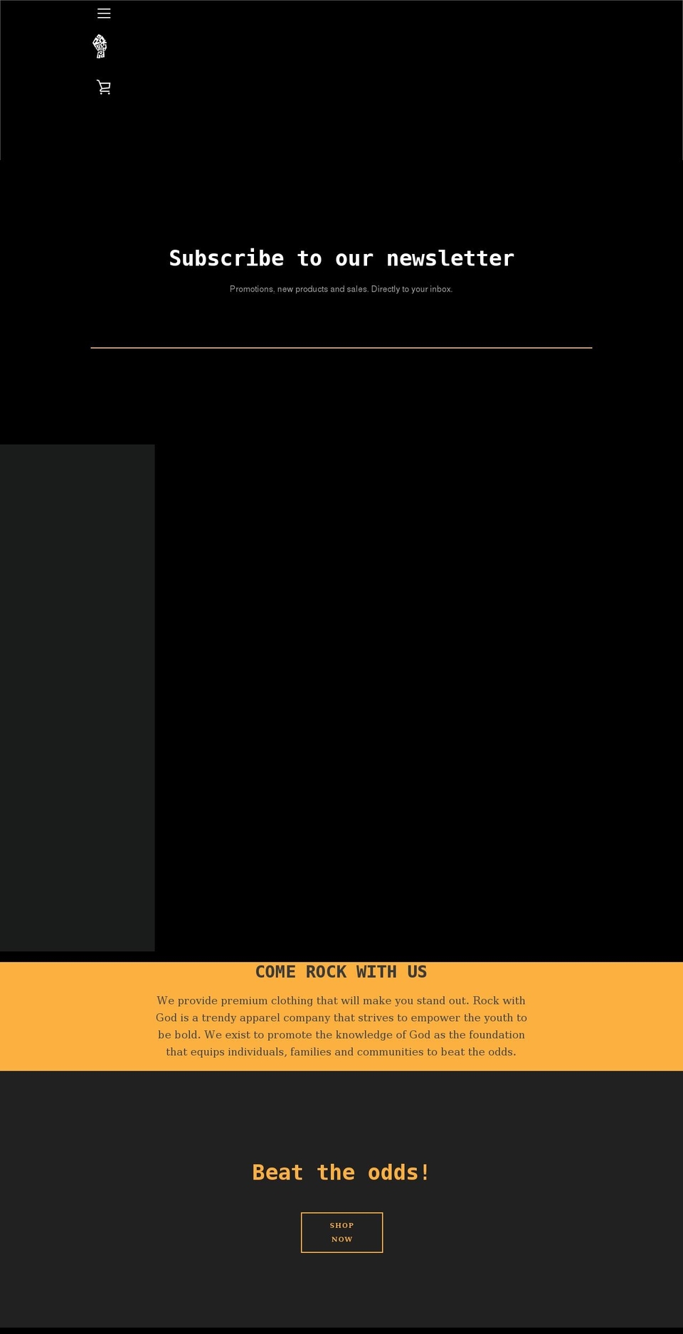 rockwithgod.com shopify website screenshot